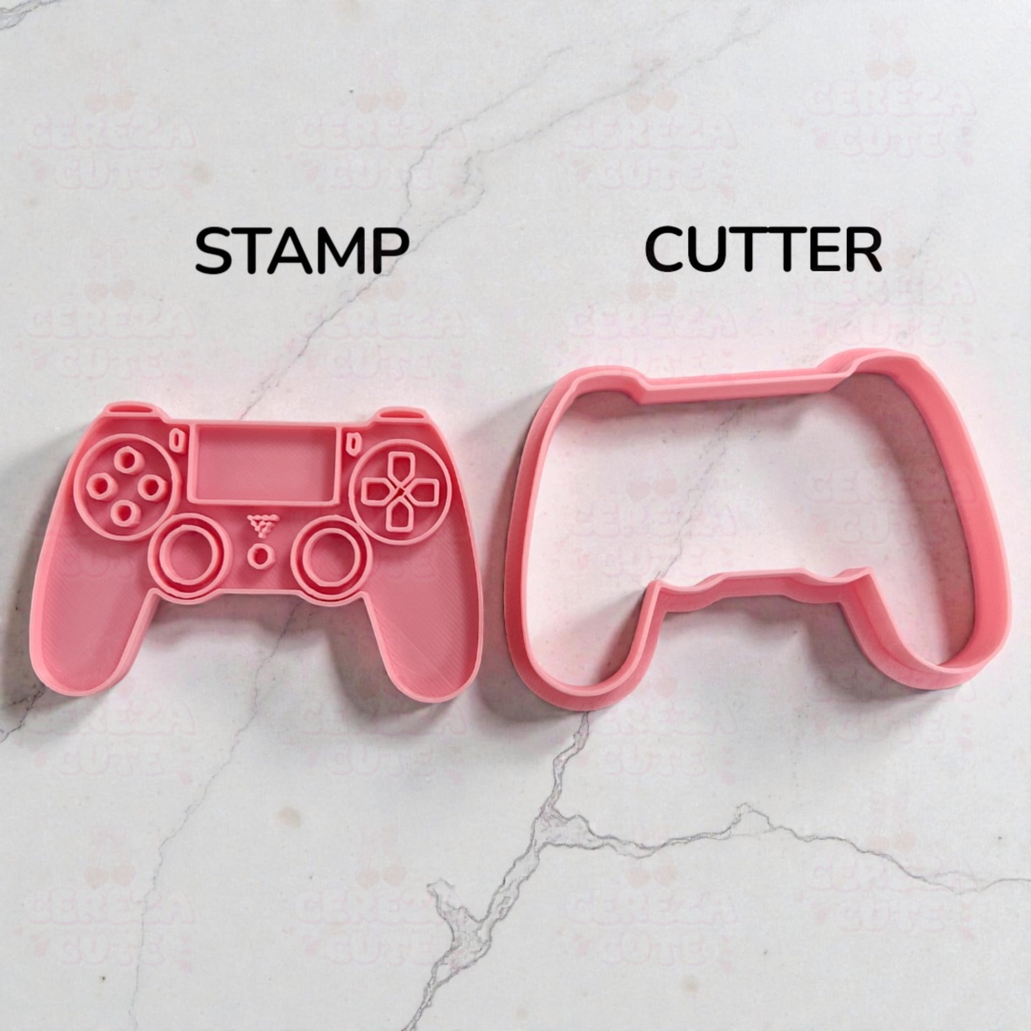 Cortador y sello de galletas Control de video juego para fondant reposteria, galletas, masa fria y manualidades.