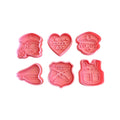 Cortadores y sellos de galletas Set de 6 diseños de Carabineros, de 5cm para fondant reposteria, galletas, masa fria y manualidades.